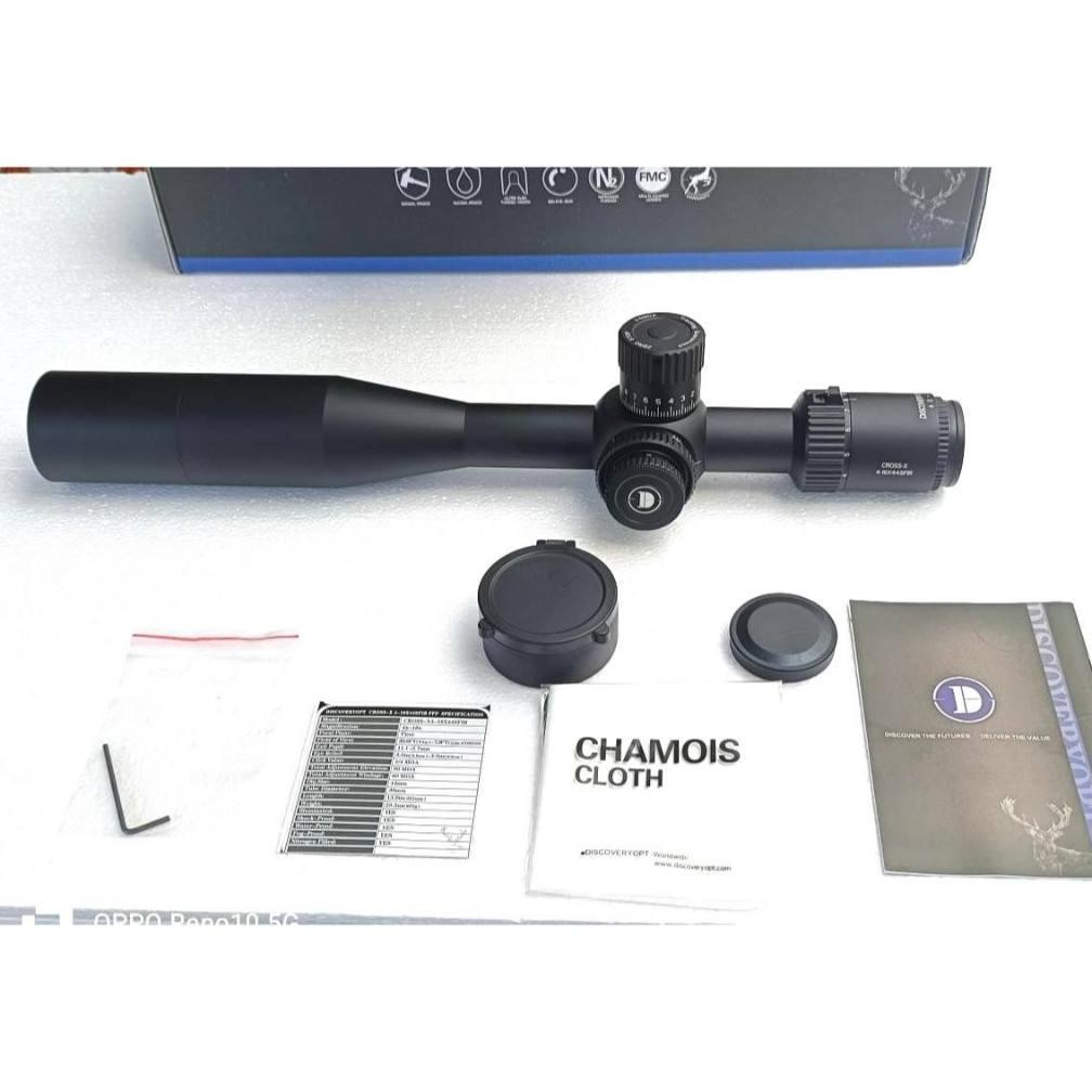 FEVERFEW Teleskop Discovery Cross-X 4-16x44 FFP SFIR TERBARU