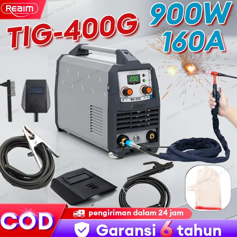 FEVERFEW REAIM Mesin Las Inverter TIG-400G 160A 900 watt 3in1 Mesin las busur argonIGBT Mesin trafo 