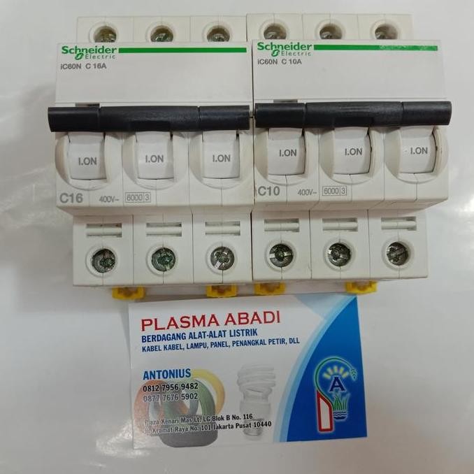 MCB iC60N Schneider 3 phase 6A/10A/16A/20A