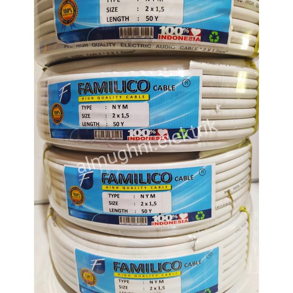 FEVERFEW KABEL NYM KAWAT 2x1.5 dan 2x2.5/kabel nym kawat familico