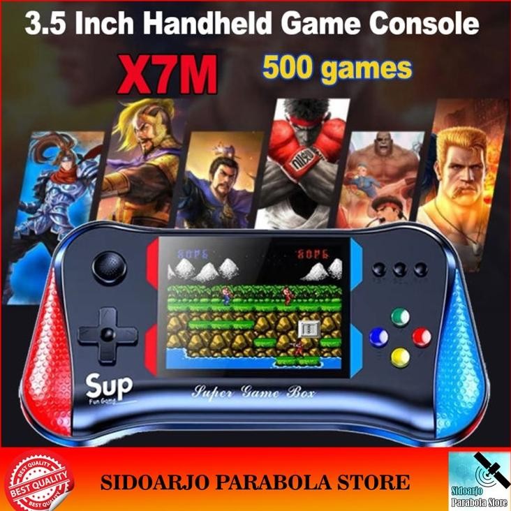 albertGokil- Gameboy SUP X7M  P2P PSP PVP Console Handhled Portable 3.5 inch Retro Game 500 in 1 Cla