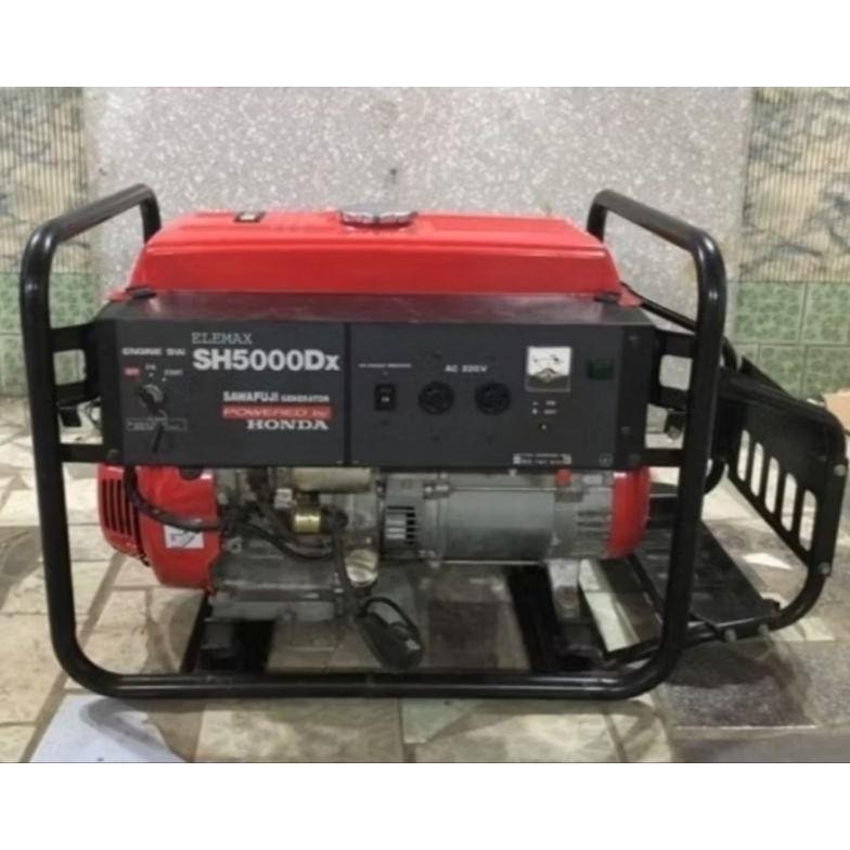 albertGokil Genset Honda Elemax SH5000DX 4500 Watt Starter Original