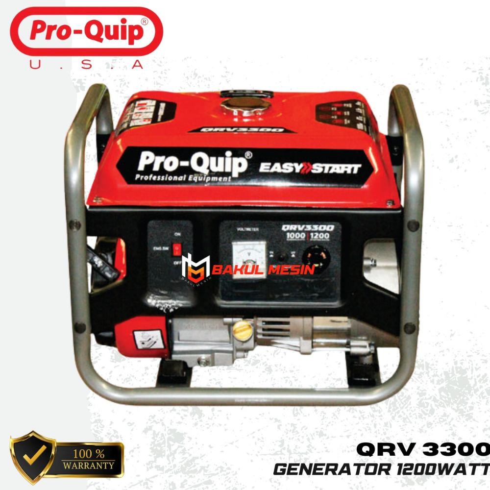 albertGokil PROQUIP GENSET QRV 3300 GENERATOR LISTRIK 4tak QRV3300 1200Watt