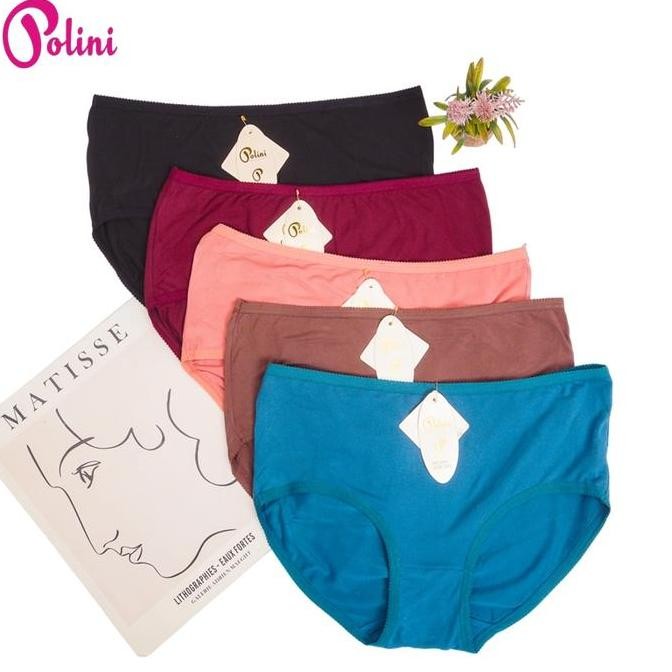 Promo Polini - Celana Dalam Wanita Anti Slip Karet Cd Polini Super Soft 668 Cod