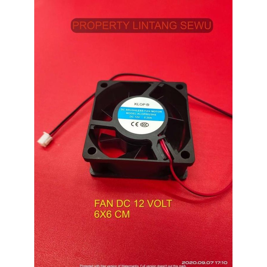 FAN KIPAS DC 12V 6X6CM fan kipas dc 12 v 6 x 6 cm