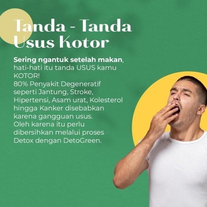 Deto Green Tea Original Teh Detox Pembersih Pencernaan Usus Asli YAN