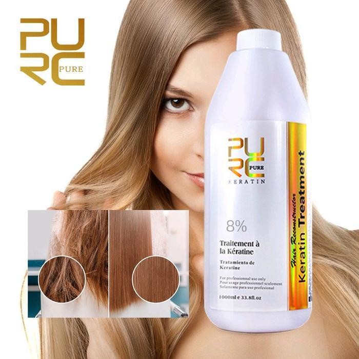 PURC 1000 ml Keratin 5%  Brazilian Smoothing Treatment pure ASLI BERHOLOGRAM