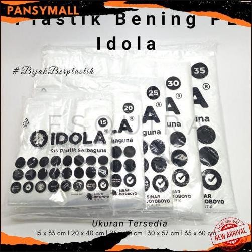 GROSIR Kantong Kresek Plastik PE Idola Transparant PEX