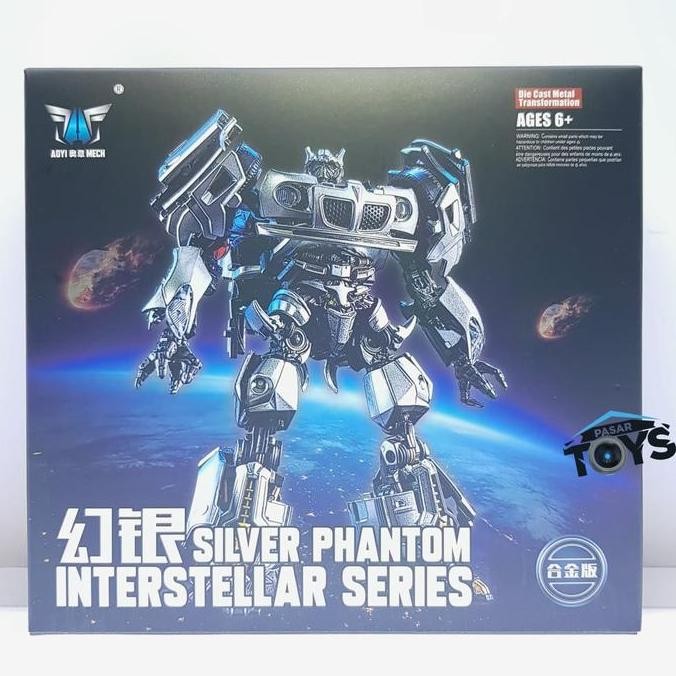 LS-18 Silver Phantom BMB AOYI LS18 aka MPM-09 Jazz KO Transformers