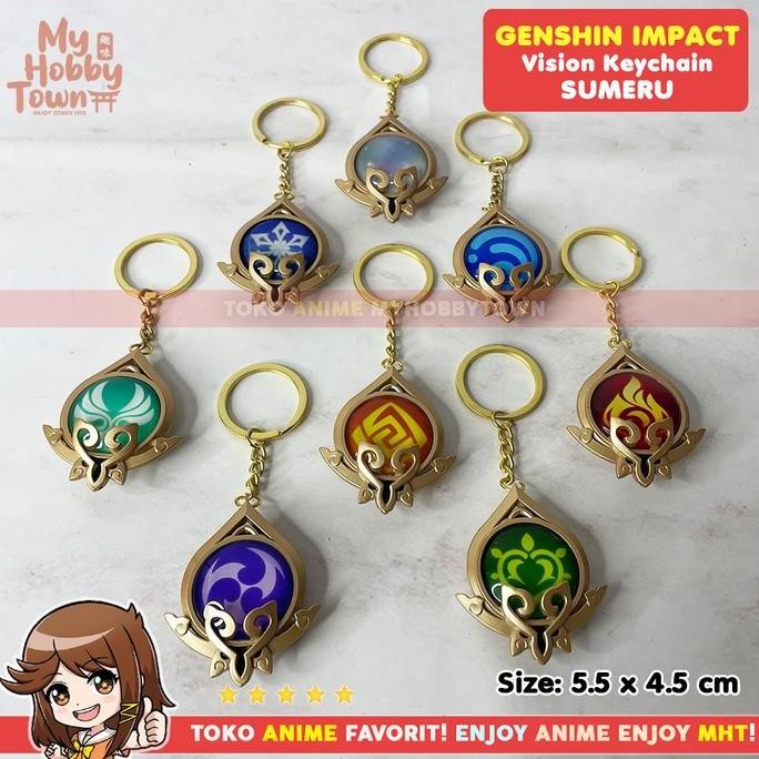 Gantungan Kunci Vision Genshin Impact Sumeru Glow In The Dark