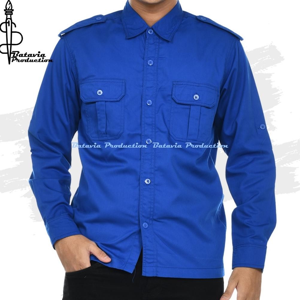 BAJU KEMEJA PDH PDL LENGAN PANJANG - Pakaian Seragam Tactical Pria Wanita Kemeja Kerja Kantor Outdoo