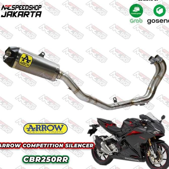 Promo Knalpot Arrow Works Titanium Competition + Header Drake CBR 250RR COD