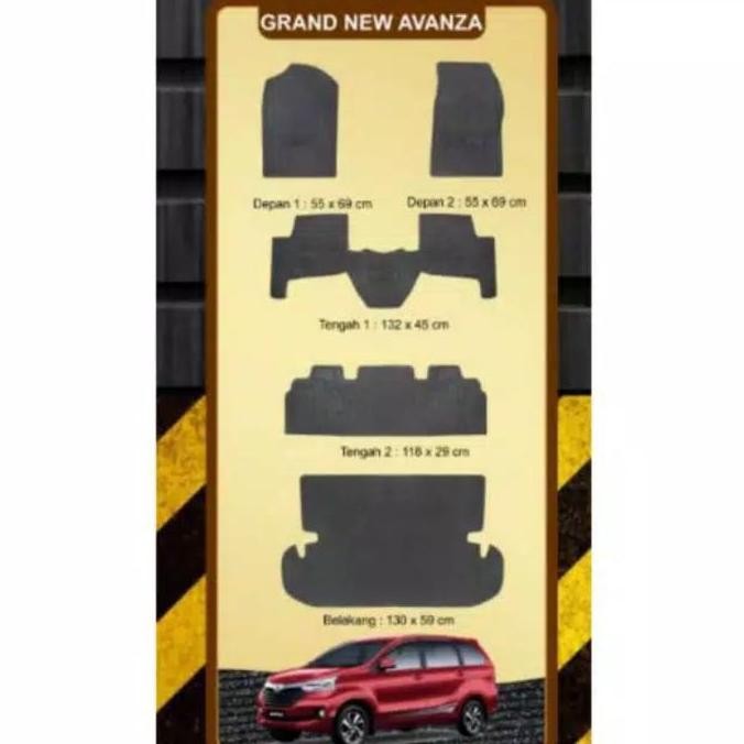 karpet karet alas lantai mobil grand new avanza 2015 - 2018 full set