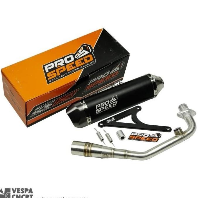 Promo PRO SPEED EXHAUST CNC FOR MODERN VESPA LX S PRIMAVERA SPRINT KNALPOT COD