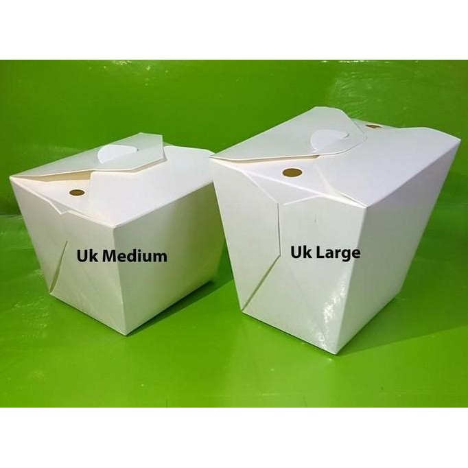 paper rice box ukuran M isi 25 / kotak nasi kertas