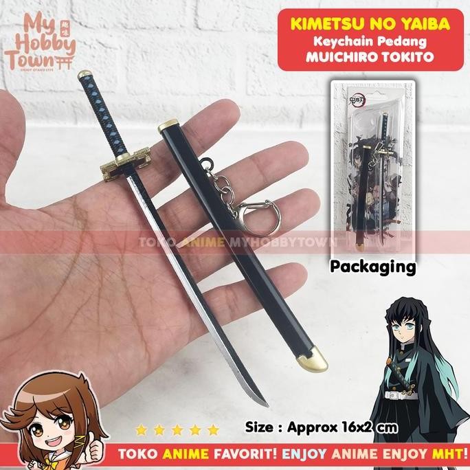 Gantungan Kunci Anime Kimetsu no Yaiba Pedang Muichiro Tokito Nichirin