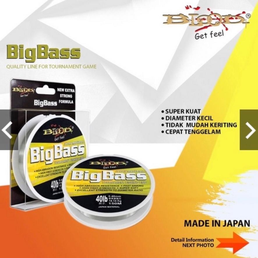 Senar pancing blood big bass 150 m