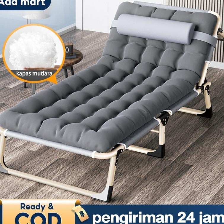 BELERAINTE- Kursi Malas Tempat Tidur Lipat Kursi Santai Lipat Kursi Lipat Panjang Tempat Tidur Lipat