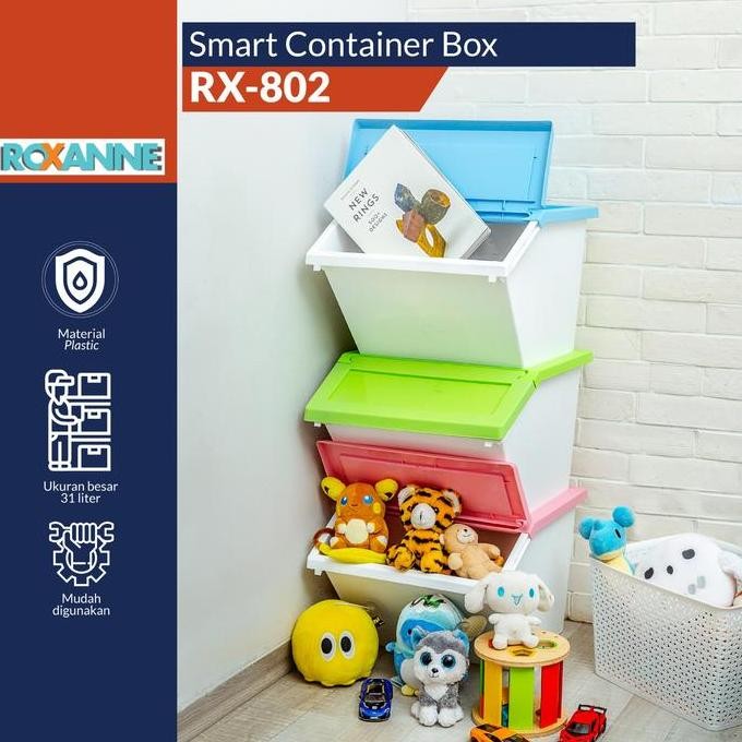 ZOLDYCK Kontainer Plastik Roxanne RX-802 / Container Box Tempat Penyimpanan