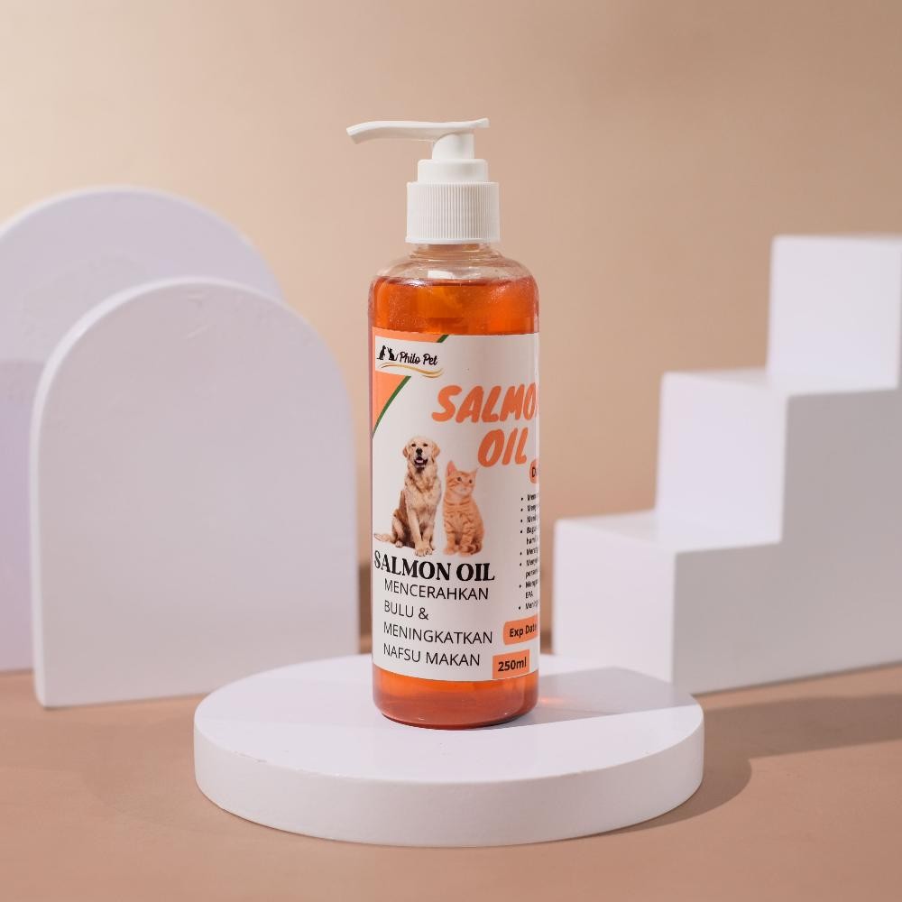 60ML - 250ML - MINYAK IKAN SALMON / SALMON OIL / MINYAK SALMON / MINYAK IKAN / VITAMIN BULU KUCING D