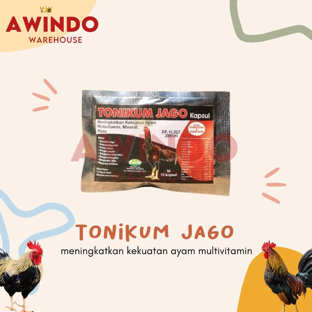 TONIKUM JAGO - OBAT VITAMIN AYAM MULTIVITAMIN KEKUATAN AYAM BANGKOK
