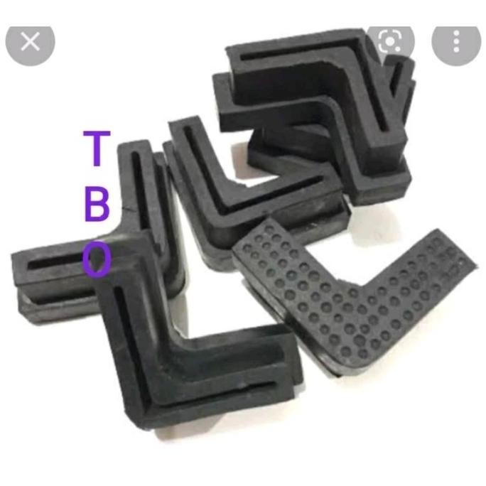 Promo Alas Kaki Karet Tapak Siku Lubang, Karet Rak Besi Siku Lubang Cod