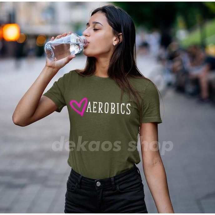 Promo Kaos Senam / Baju Senam / Kaos Senam Wanita / Kaos Atasan Senam / 262 Cod