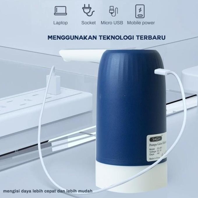 Promo Shigen Pompa Galon Elektrik  Premium Automatic Hydropump Sg-881 Cod