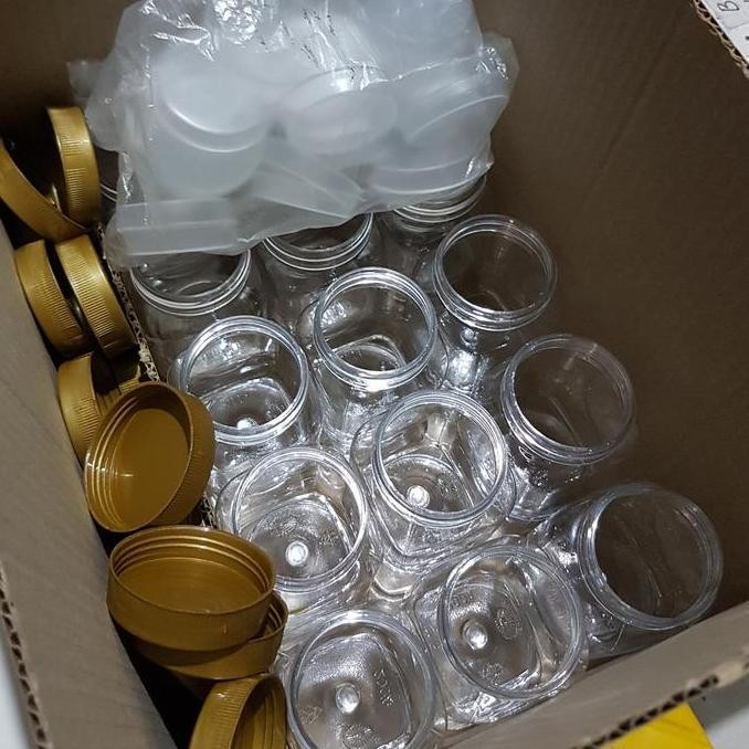 100 BUAH JAR TOPLES 200 ML KOTAK BAHAN PLASTIK PET