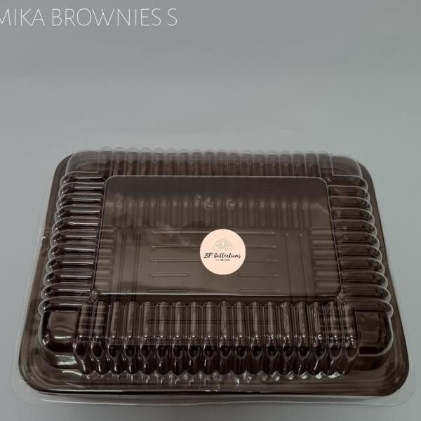 1 Dus 200 Pcs Mika Brownies S M L Plastik Kue Tempat Makan Grosir