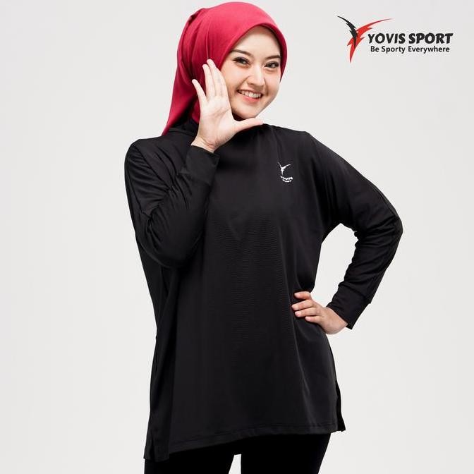 Promo Atasan Panjang Olahraga Motif Polos Yovis Sport/  S. 21 Cod