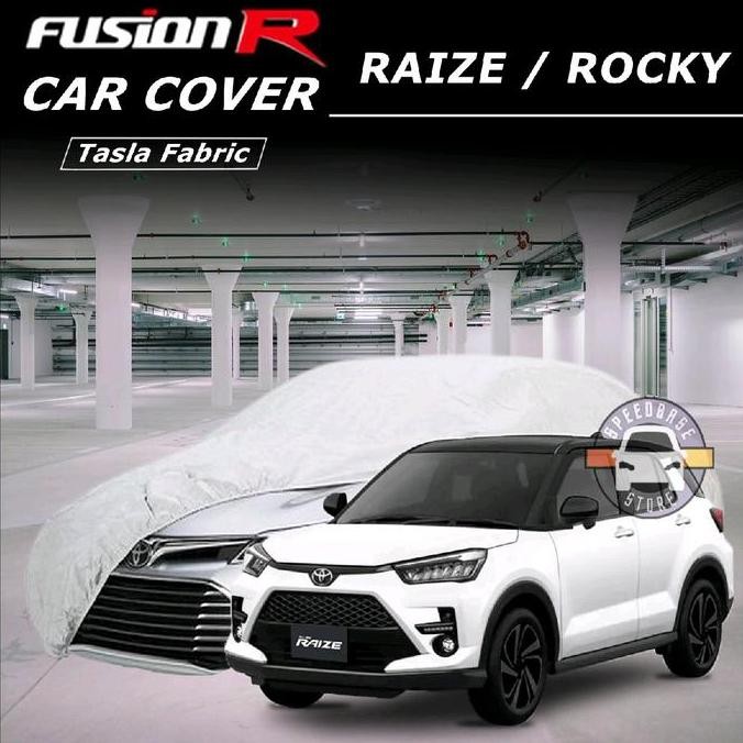 Cover Mobil RAIZE / ROCKY Fusion R Sarung Body Putih