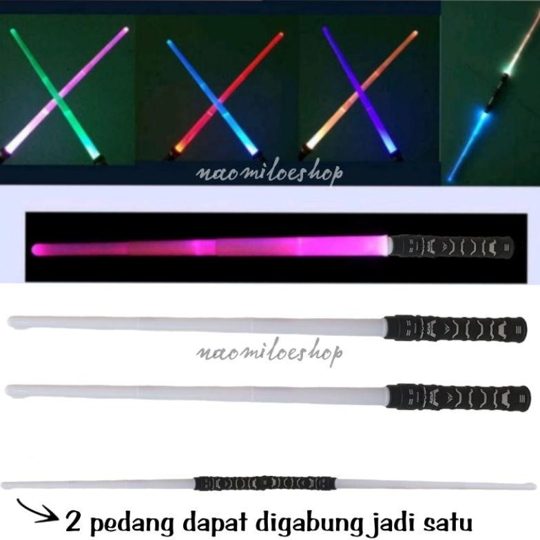 100% Ori Starwars Cosplay Mainan Pedang Starwars Pedang Lampu Light Saber Cosplay Pedang Laser Sword