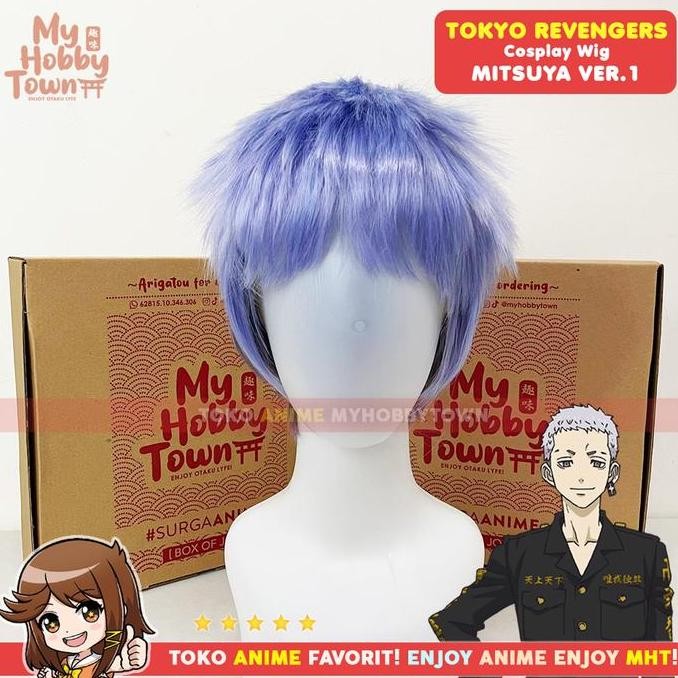 Wig Cosplay Anime Tokyo Revengers : Mitsuya Takashi Rambut Palsu