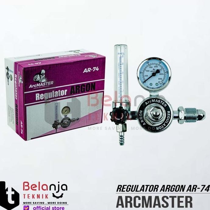 WONDERWEISS- Arcmaster Regulator Las Argon AR-74 Karbit Tabung Las Regulator Gas