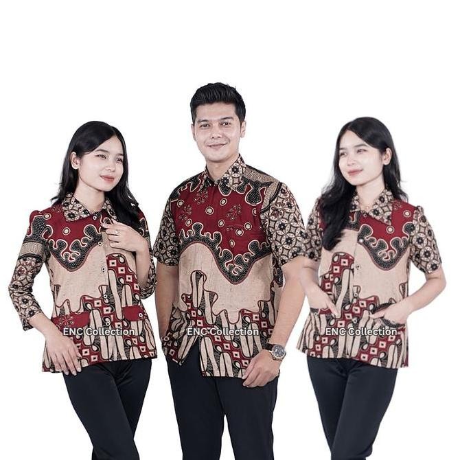 Promo Blouse Batik Paradise - Atasan Modern - Batik Couple - Batik Wanita - Blouse Batik - Hem Batik