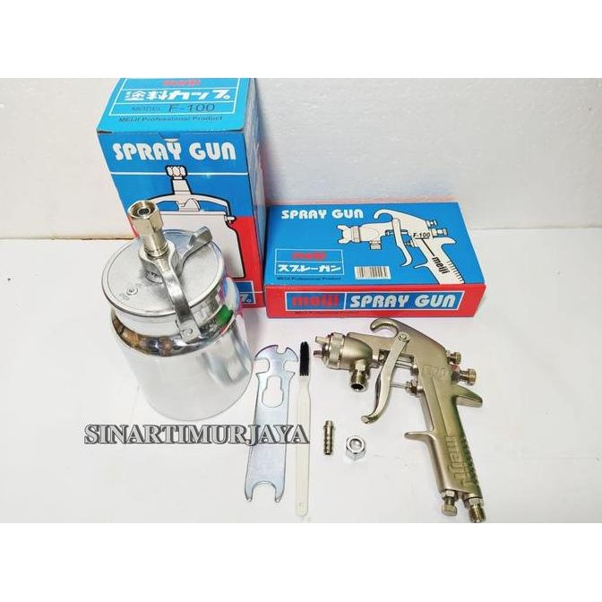 Promo Spray Gun F100 Tabung Bawah / Spray Gun F100 Taiwan /Spray Gun Murah Cod