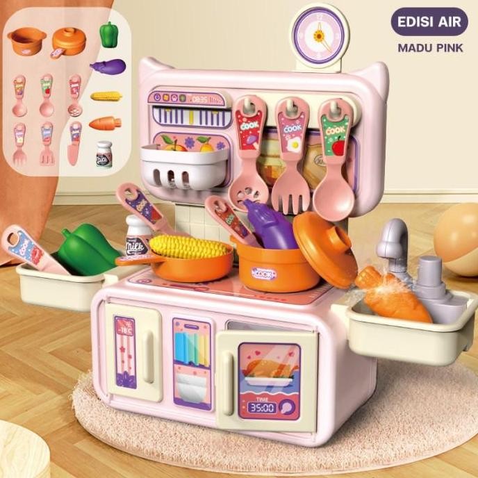 Mainan Dapur Masak Masakan Set Lengkap Anak Perempuan Murah Besar