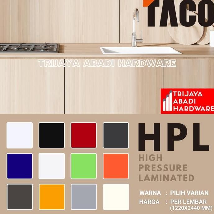 DF211>> Taco HPL 001 - 014 AA Solid Series Pelapis Furniture Laminate