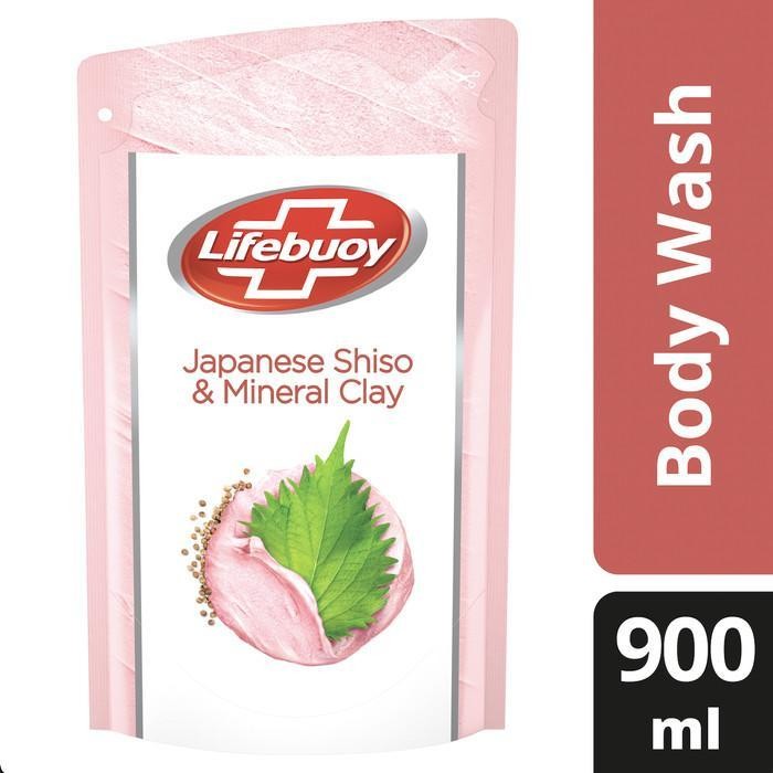 Lifebuoy Sabun Mandi Cair Shiso & Mineral Clay 900Ml