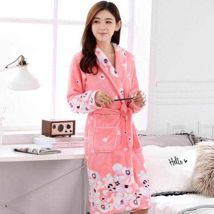 Baju Handuk Kimono Wanita Mandi Dewasa Import Korea