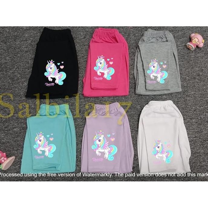DF320>> Paket 3 Pcs Legging Karakter Kuda Pony Anak Usia 1-10 Tahun Pakaian Bawahan anak Perempuan