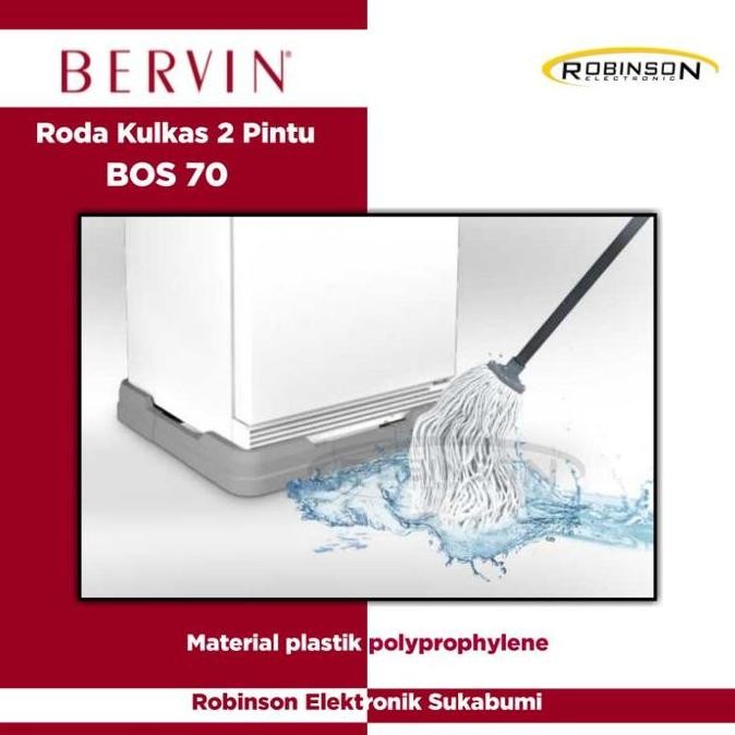 Roda kulkas 2pintu Bervin BOS 70