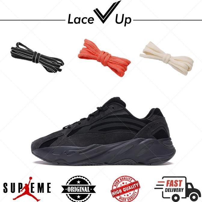 Tali Sepatu Oval Yeezy 700 Vanta Black | Yeezy 700 Vanta Black Laces
