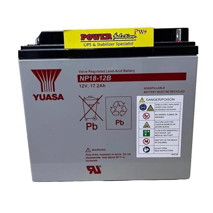 Aki Yuasa NP18-12B Yuasa battery 12v 17,2Ah, Aki Ups Yuasa 12v 17,2Ah Murah