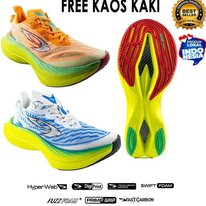 Sepatu Running 910 Nineten Geist Ekiden Pro Original Free Kaos Kaki - 910 Nineten Geist Ekiden Pro O