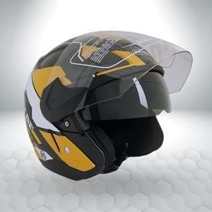 Helm Half Face Marzano - Prime Stripe Orange Black