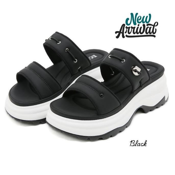 Bozka Sandal Wedges Wanita Modern Cherry Kasual Sendal