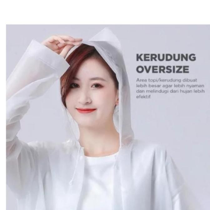 Promo Jas Hujan Premium Jas Hujan Transparan Tebal Jumbo Jas Hujan Cewek Kekinian Jas Hujan Eva Cowo