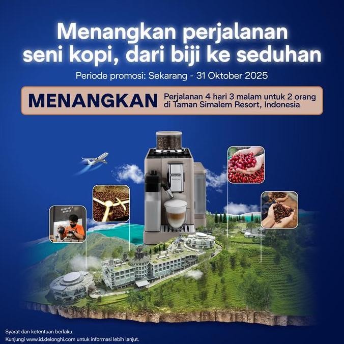 Promo Delonghi ECAM350.55.SB Dinamica Mesin Kopi Otomatis - Mesin Kopi Otomatis Espresso - Mesin Kop